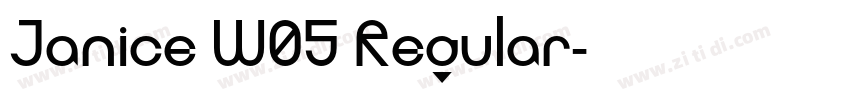 Janice W05 Regular字体转换